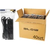 Blow 98-564# Przedłużacz sieciowy pr-470p 4-gniazda su uziemieniem 3m juoda 3x1,5mm opakowanie