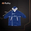 XXL sweatshirt - navy mėlynas blanket Ruhhy 26147