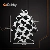 XXL sweatshirt - juodas and baltas blanket Ruhhy 26538