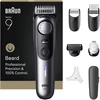 „Braun“ barzdos kirpimo mašinėlė 9 serija, +7 kirpimo įrankiai, BT9520 - matinio chromo spalvos