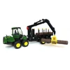 Bruder John Deere 1210e krautuvas su griebtuvu