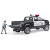 Bruder Auto dodge ram 2500 policja su figurką