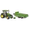 Bruder - John Deere 5115 M su savivarte priekaba (02108)