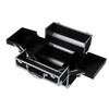 CA34B Kosmetinis dėklas 35x25x31 sidabro-juodas