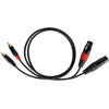 Cabletech XLR - 2RCA jungiamasis kabelis 1m