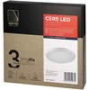 Orno CERS LED lubinis šviestuvas su mikrobangų judesio jutikliu, LED 22W, 2000lm, IP65, 4000K, pieniškai baltas polikarbonatas, reguliuojamo ryškumo