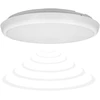 Orno CERS LED lubinis šviestuvas su mikrobangų judesio jutikliu, LED 22W, 2000lm, IP65, 4000K, pieniškai baltas polikarbonatas, reguliuojamo ryškumo