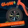 Chillafish – lengvas balansinis dviratis GLOW 10" su šviečiančiais ratukais – oranžinis, 1,5–4 metų vaikams (CPCH02ORA)