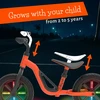 Chillafish – lengvas balansinis dviratis GLOW 10" su šviečiančiais ratukais – oranžinis, 1,5–4 metų vaikams (CPCH02ORA)