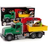 Lean Toys Sukžnkvežimis su kranu ir šiukšlinėm