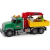 Lean Toys Sukžnkvežimis su kranu ir šiukšlinėm