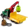 Lean Toys Sukžnkvežimis su kranu ir šiukšlinėm