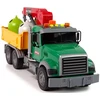 Lean Toys Sukžnkvežimis su kranu ir šiukšlinėm