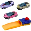 Lean Toys Sunkvežimis su garažu, paleidėju ir trimis automobiliais