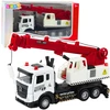 Lean Toys Vaikiškas kranas sunkvežimis su metaline kabina ir reguliuojama strėle