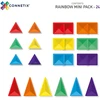 „Connetix“ – vaivorykštės mini rinkinys, 24 vnt. – (CT-R-00024-MI)