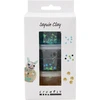 Creativ Company - Blizgučių molis, mėlynos/žalios spalvos harmonija, 3 x 60 g / 1 pakuotė (787481)