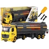Lean Toys Sunkvežimis vaikams su garsu ir šviesa DIY, geltonas