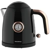Czajnik, Virdulys, Elektrinis virdulys su termometru, nerūdijančio plieno, juodas, 1,0 l, 1200 W, Klausberg, kb-9017