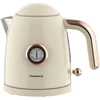 Czajnik, Virdulys, Elektrinis virdulys su termometru, nerūdijančio plieno, grietinėlės spalvos, 1,0 l, 1200 W, Klausberg, kb-9018