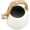 Virdulys, Nerūdijančio plieno švilpimo virdulys, smėlio spalvos su medine rankena, talpa 2,5 l, klausberg, KB-7775