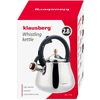 Virdulys, Nerūdijančio plieno virdulys su švilpuku, sidabro spalvos su rožinio aukso elementais, talpa 2,8 l, Klausberg, kb-7776