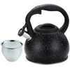 King Hoff Virdulys, Virdulys su sieteliu, plieno, 1,2 l, juodo marmuro, Kinghoff
