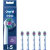 „Oral B Pro 3D Baltas“ dantų šepetėlio galvutės – baltos – 5 vnt.