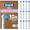 „Oral B Pro Jautrus Clean“ dantų šepetėlio galvutės, baltos, 12 vnt.