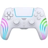 Deep Explorer - Belaidis RGB Pro valdiklis - Wave W - PS5 (baltas)