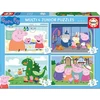 Dėlionė Educa - 20-40-60-80 vnt., Peppa Pig Multi 4 (80-20329)