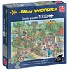 Dėlionė Jan Van Haasteren Janas van Haasterenas – „Big Garden Birdwatch“ (1000 vienetų) (1110100623)