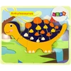 Lean Toys Medinė dėlionė Dinozauras LeanToys, 6 det.