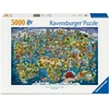 Dėlionė Ravensburger - Pasaulio žemėlapis 5000p (12001738)