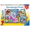 Dėlionė Ravensburger - Žavingos undinės 3x49p - 08063