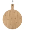 Deska „Kinghoff“ bambukinė picos serviravimo lenta, 30 cm skersmens