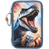 Dino World - Trigubas pieštukų dėklas - Mėlynas