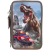 Dino World - Trigubas pieštukų dėklas NEW WORLD (0013693)