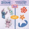 Disney „Stitch Angel“ – langų spalvos ir lipdukų menas (118816)