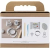 DIY Kit - Mini rankdarbių rinkinys modeliavimui, žvakidė su kriauklėmis - balkšva - 1 pakuotė (977842)