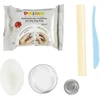 DIY Kit - Mini rankdarbių rinkinys modeliavimui, žvakidė su kriauklėmis - balkšva - 1 pakuotė (977842)