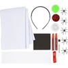 Diy Kit „Pasidaryk pats“ rinkinys – baisus kostiumas su apsiaustu ir galvos juosta – įvairių spalvų (977856)