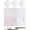 Creativ Diy Kit „Pasidaryk pats“ rinkinys - Mini rankdarbių rinkinys dekupažui, midijų kriauklės, švelni rožė, 1 pakuotė - (977788)