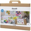 Diy Kit „Pasidaryk pats“ rinkinys – pradedančiųjų rankdarbių rinkinys guašui – paveikslai – įvairios spalvos (977852)