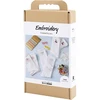 DIY Kit - Rankdarbių rinkinys siuvinėjimui, kojinės, baltos, 1 pakuotė (9772641)