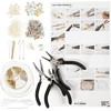 Diy Kitcreative Toys „Pasidaryk pats“ rinkinys – pradedančiųjų rankdarbių rinkinys papuošalams, klasikiniai karoliukai (970856)