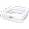 Dmuchany Pripučiamas vaikiškas baseinas 86 x 86 x 25 cm Bestway 51116