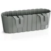 Bikuva.lt Vazonas BOARDEE lovelis pakabinamas 4,9 L 212x383x130 mm pilka sp. Prosperplast