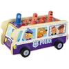 Lean Toys Medinis arkadinis žaidimas Dodgeball Policijos autobusas