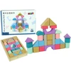 Lean Toys Medinių kaladėlių rinkinys mergaitėms